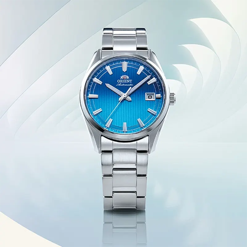 Orient Stretto Date Limited Edition Blue Gradient Men's Watch- RA-AC0R09L